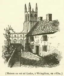 Haus, in dem Locke geboren wurde, in Wringthon, 1632